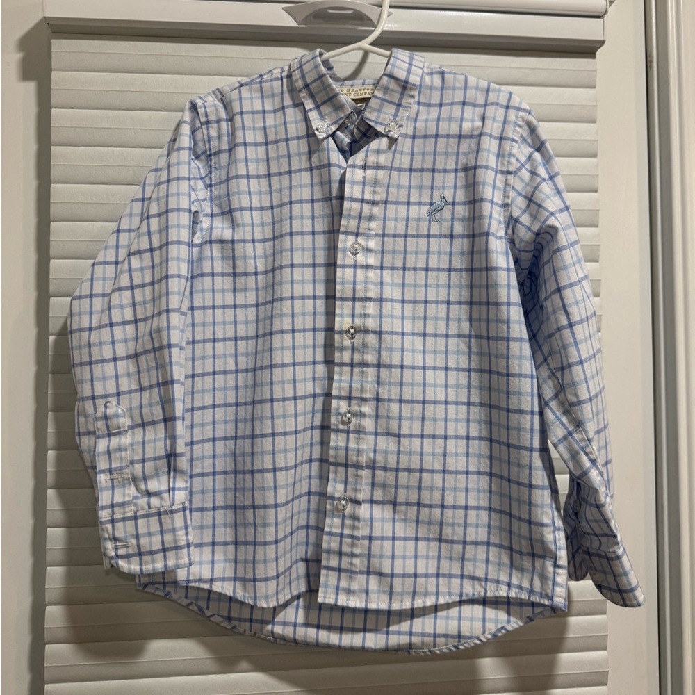 The Beaufort Bonnet Company Boys plaid button down